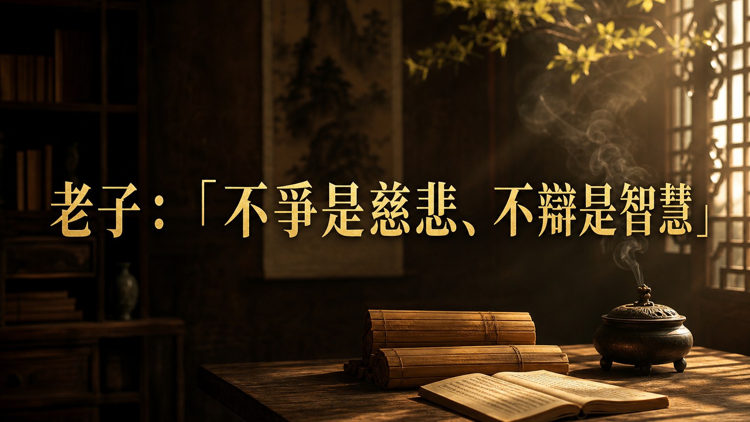 流傳千年的道理！老子：「不爭是慈悲、不辯是智慧」 (原來這才是聰明人阿…)