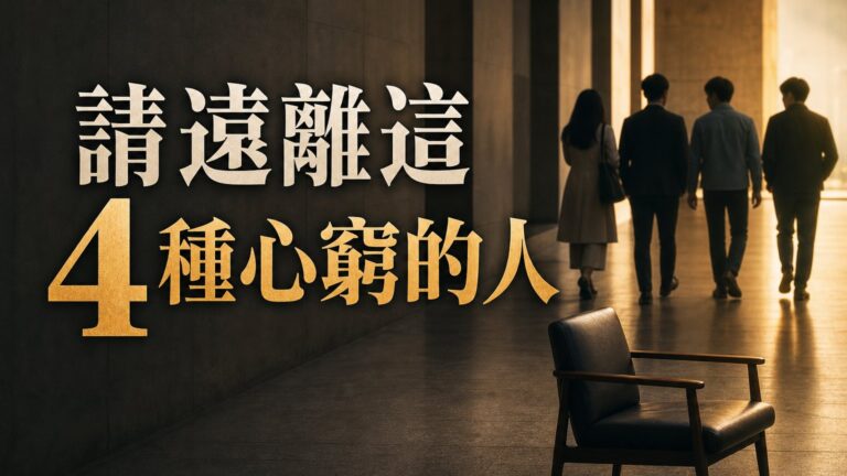 請遠離這 4 種心窮的人：眼中只有利益的人，將拉低你的 交友層次！