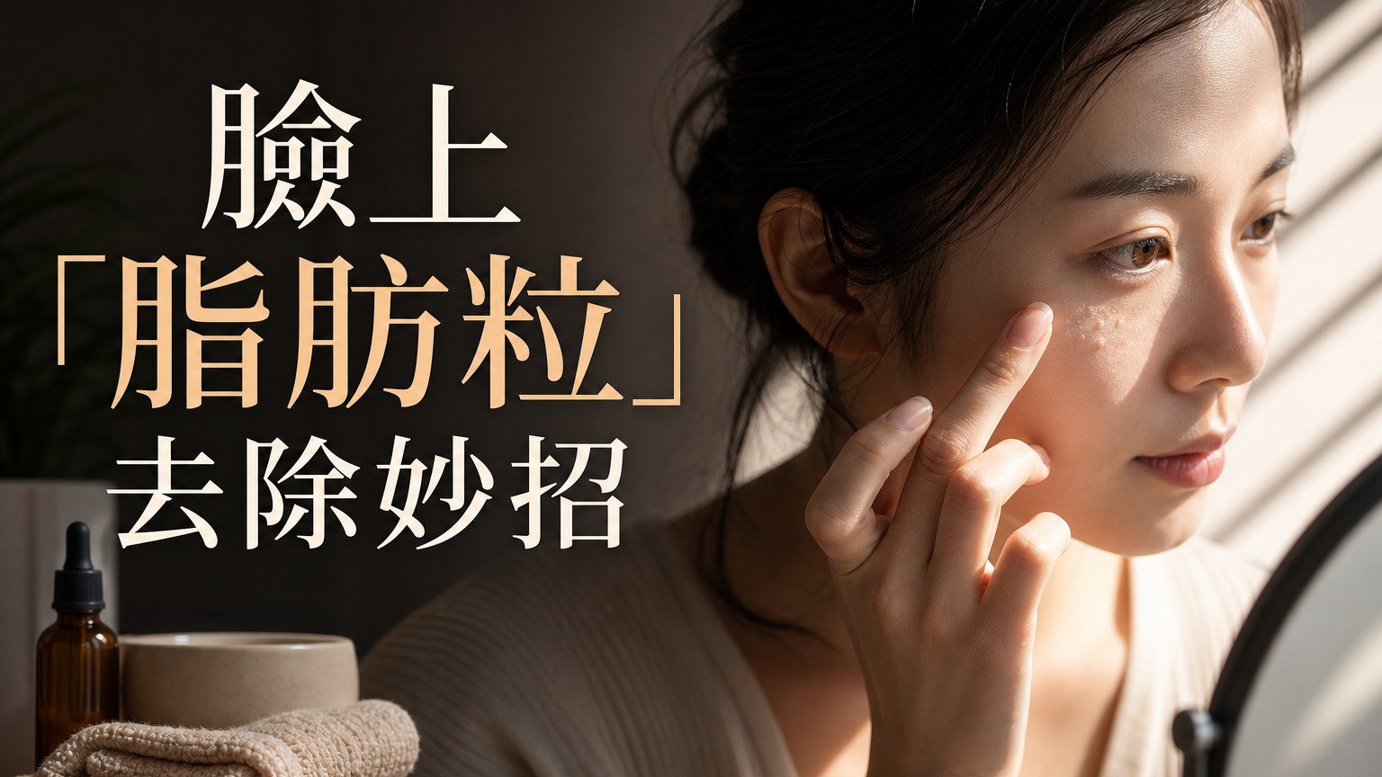 臉上「脂肪粒」去除妙招…只要 4個步驟！讓你還原平滑的肌膚…！