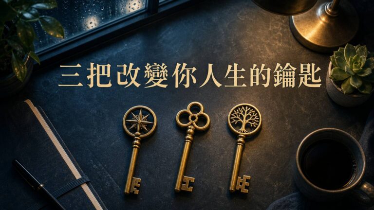 三把改變你人生的鑰匙： 接受、改變、離開……