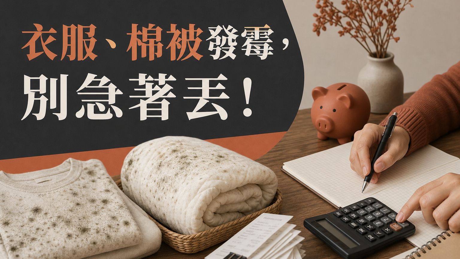 衣服、棉被發霉，別急著丟！ 用這３種「方便又省錢」的方法，輕鬆消除惹人厭的「黴菌」！