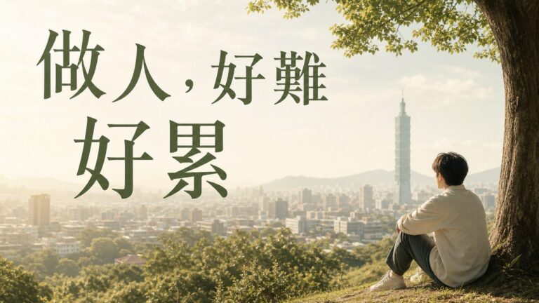 【做人，好難 好累…】覺得累了 就看一遍！不是社會錯了，而是你 該這樣想…