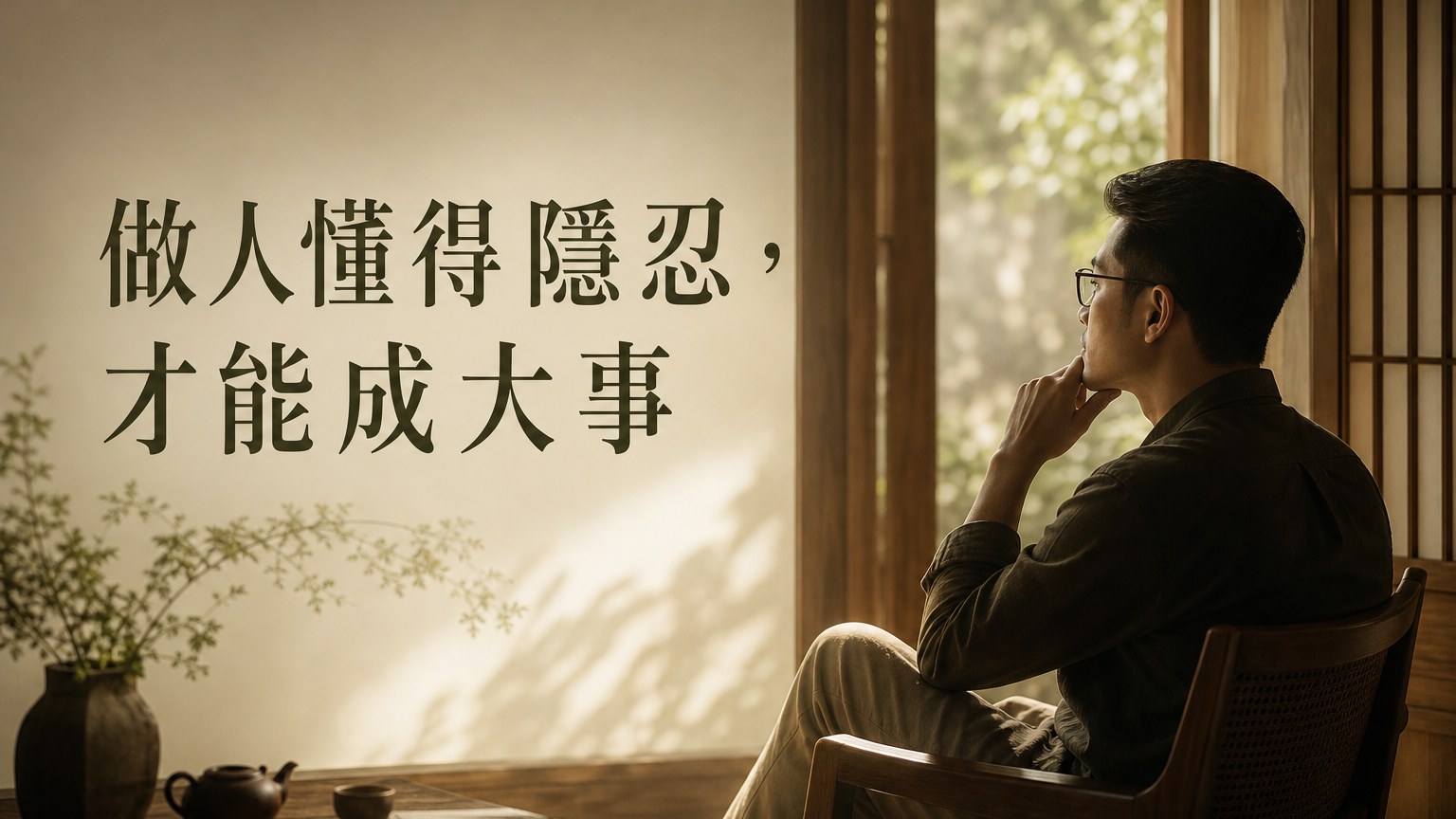 做人懂得隱忍，才能成大事… 有這４種特質，十年後真的都「一鳴驚人」！