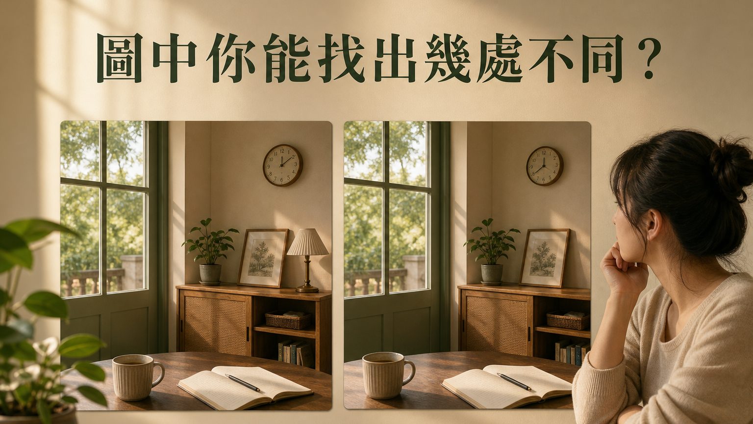 圖中你能找出幾處不同？測試出你的優缺點是什麼！超準！