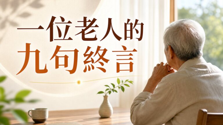 一位老人的九句終言，千萬人都震驚了！(深度好文)