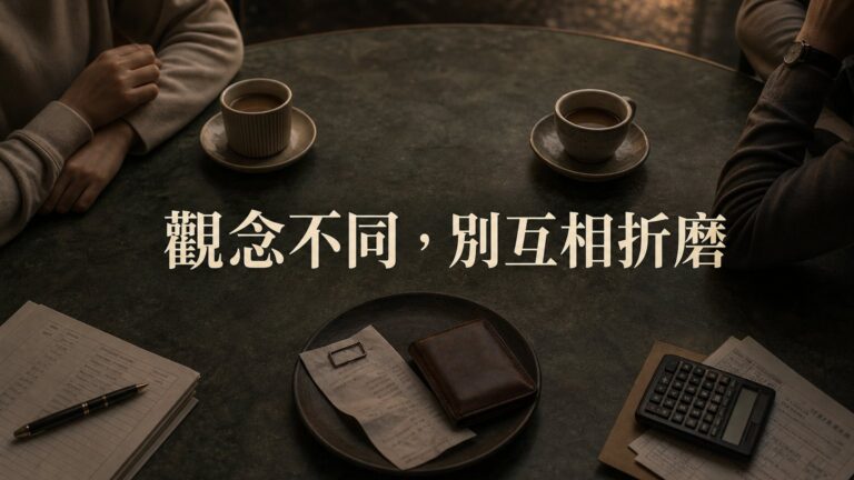 觀念不同，別互相折磨… 男友說的「沒錢」 只是不想「為妳花錢」！