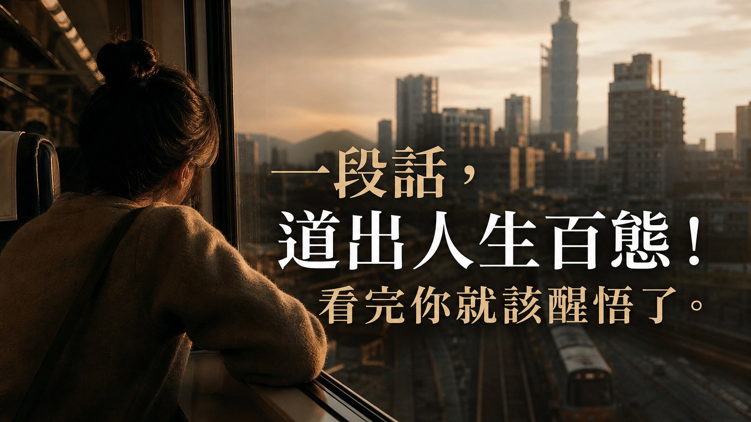 一段話，道出人生百態！看完你就該醒悟了。
