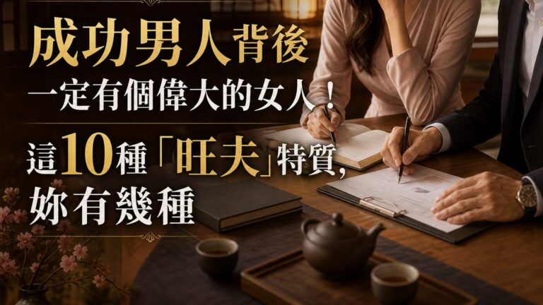 成功男人背後一定有個偉大的女人！這10種「旺夫」特質，妳有幾種…