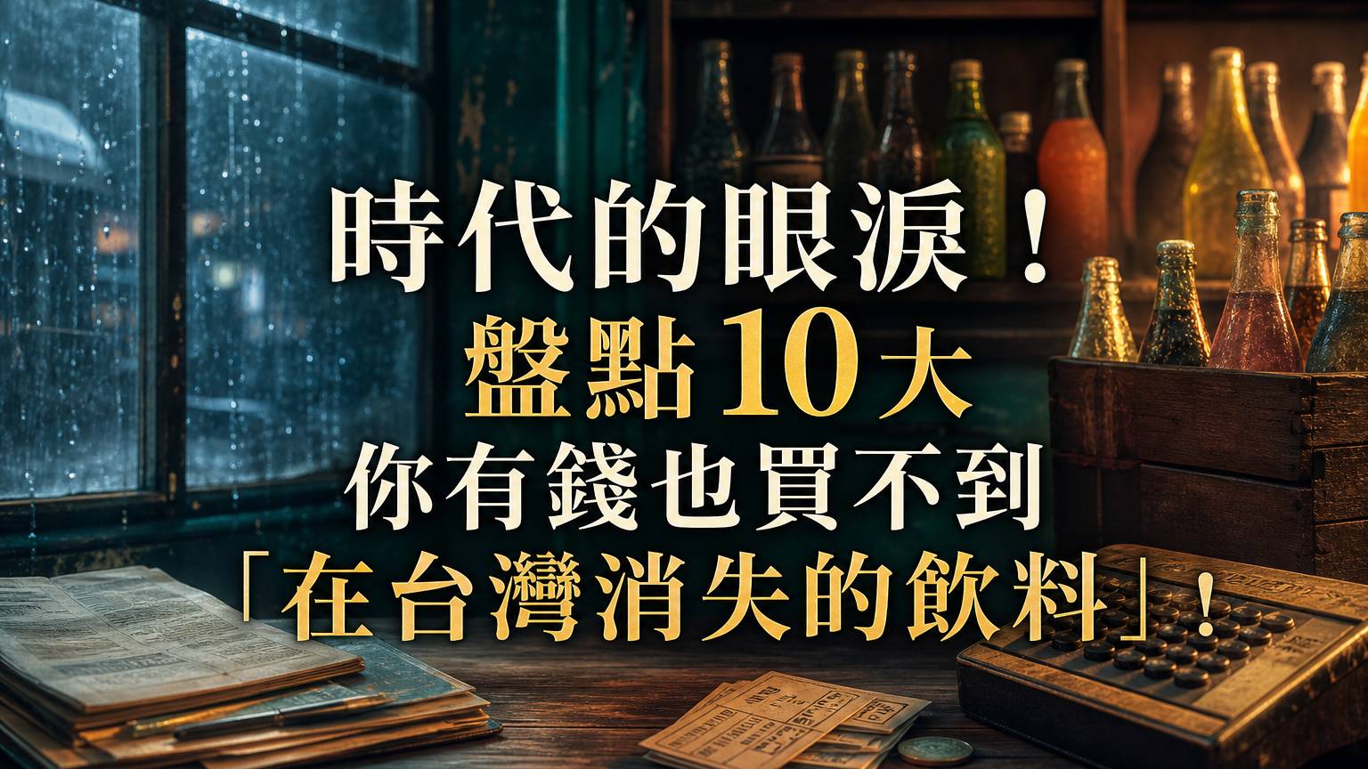 時代的眼淚！盤點 10 大 你有錢也買不到「在台灣消失的飲料」！