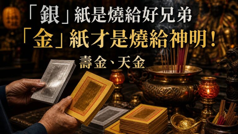 「銀」紙是燒給好兄弟 「金」紙才是燒給神明！壽金、天金…燒錯紙錢，對神明可是大不敬