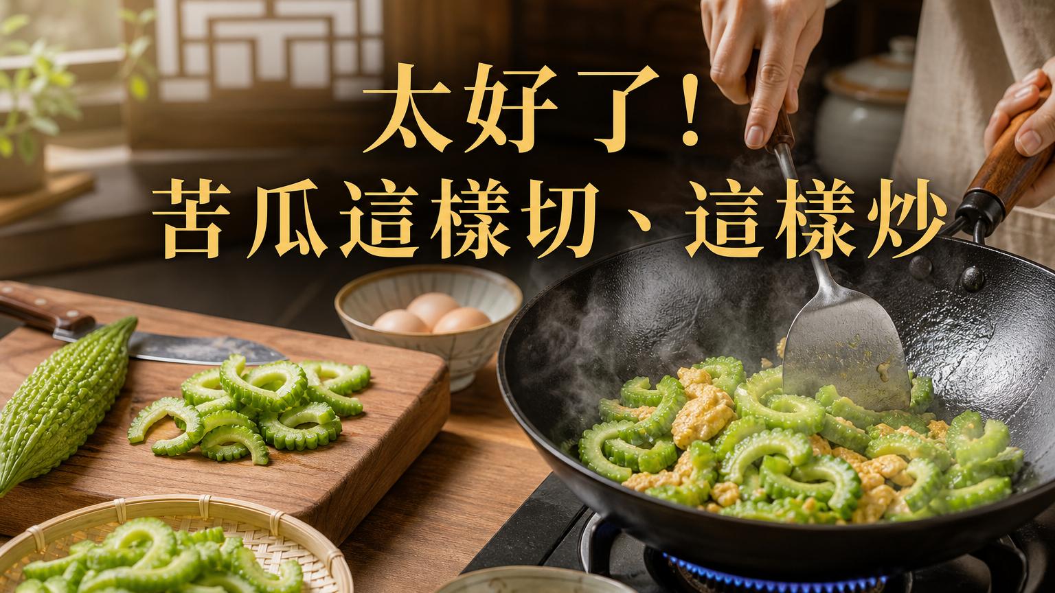 太好了！苦瓜這樣切、這樣炒…就不會苦了！ 6 種方法 又脆又甘甜喔！