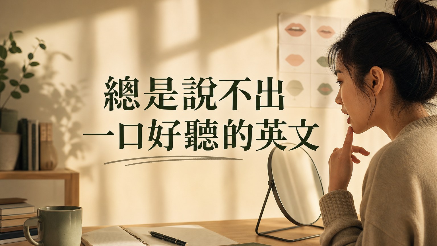 總是說不出一口好聽的英文… 原來嘴型大錯特錯！每天練習「這種嘴」，讓你擁有完美口音！