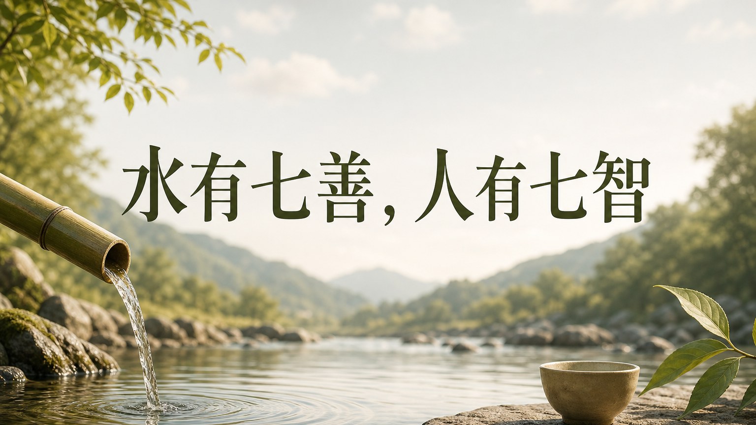 水有七善，人有七智