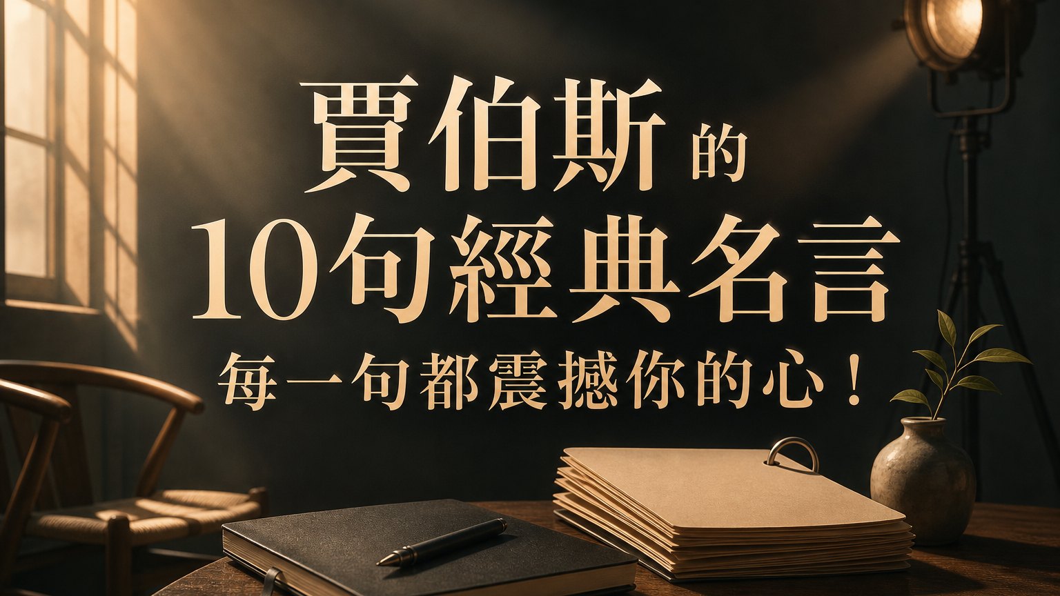 賈伯斯 的 10句經典名言 ，每一句都震撼你的心！