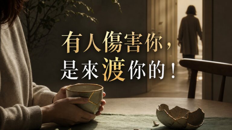 「有人傷害你，是來渡你的！」 如果你心中有股隱隱不平之氣，你一定要看完這篇…