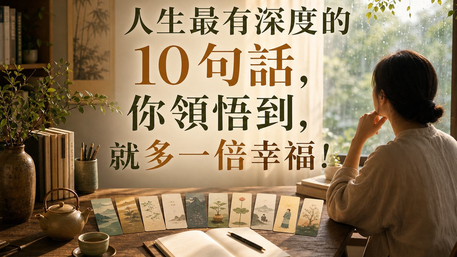人生最有深度的 10句話，你領悟到，就多一倍幸福！
