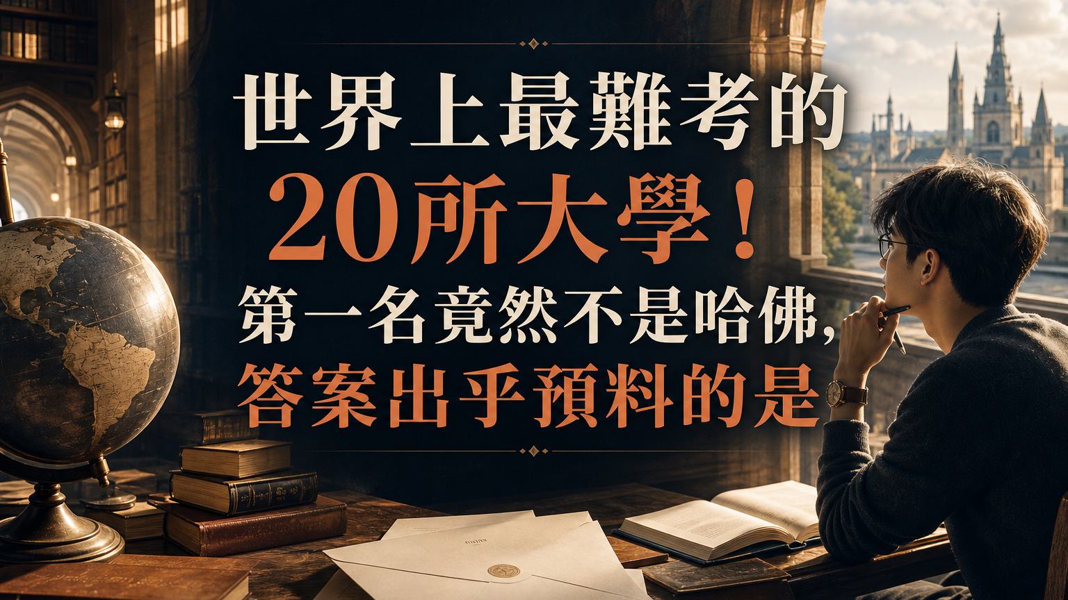 世界上最難考的 20所大學！第一名竟然不是哈佛，答案出乎預料的是….