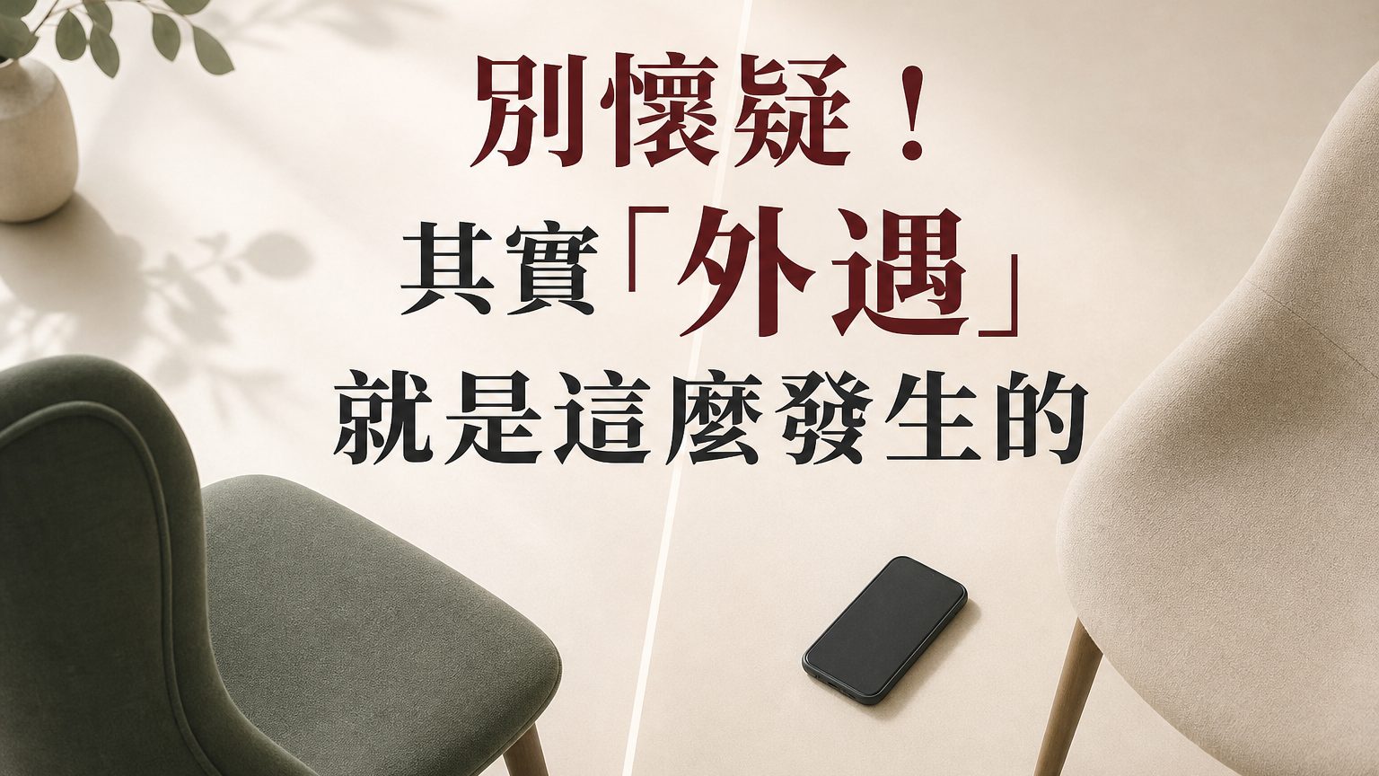 別懷疑！其實「外遇」就是這麼發生的… 每個人都要學會保護自己！