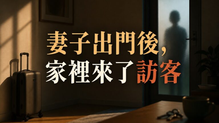 妻子出門旅遊去，留男人一人在家。 趁 妻子不在時，家裡來了一位訪客，是男人的女部下…