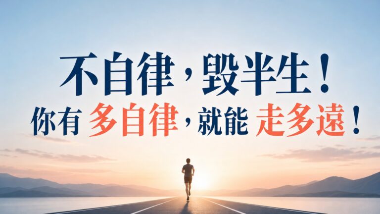 不自律，毀半生！你有 多自律，就能 走多遠！( 深度好文 )