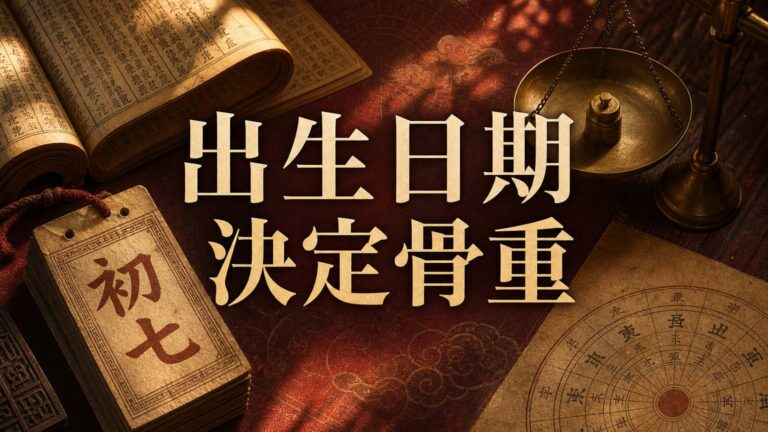 超神準！出生日期決定一個人的「骨重」，也就是你今生基本命運！趕緊測測看！