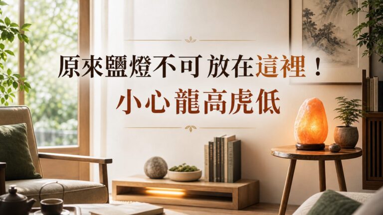 原來鹽燈不可放在 ____！一擺錯，小心「龍高虎低、事倍功半」，趕快轉貼給我媽