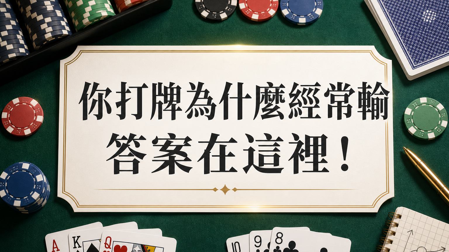 你打牌為什麼經常輸，答案在這裡！ 原來 財神爺爺從這來的…