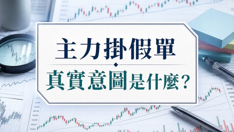 又來了！如果這是主力掛的「假單」，他們的「真實意圖」，其實是 …