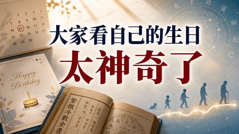 大家看自己的生日，太神奇了，連什麼時候死都能算出來！