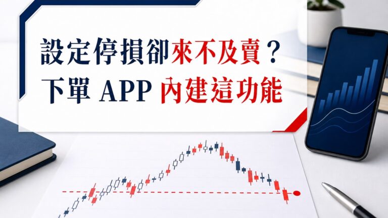 設定停損卻來不及賣？其實…下單 APP 都內建這個「功能」，別再怕忘記停損了！