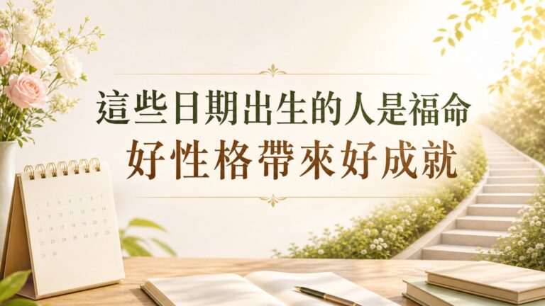 這些日期出生的人是「福命」好性格帶來好成就，一生衣食無缺！