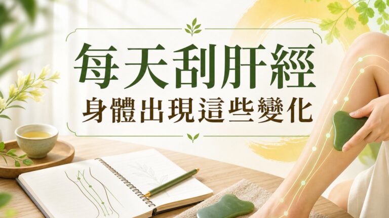 每天刮肝經，身體竟然開始出現這些變化！試了一週你就知道了！（熊貓眼、鼻子過敏都得救了
