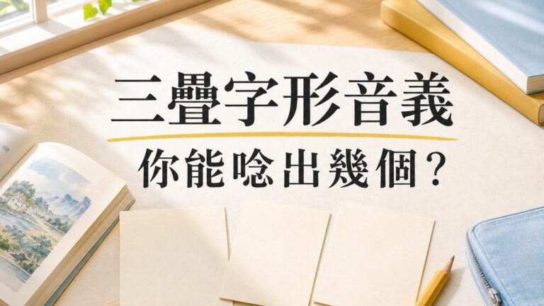 鑫、鱻、猋！寫給小學生的「三疊字」形音義，你能唸出幾個呢？