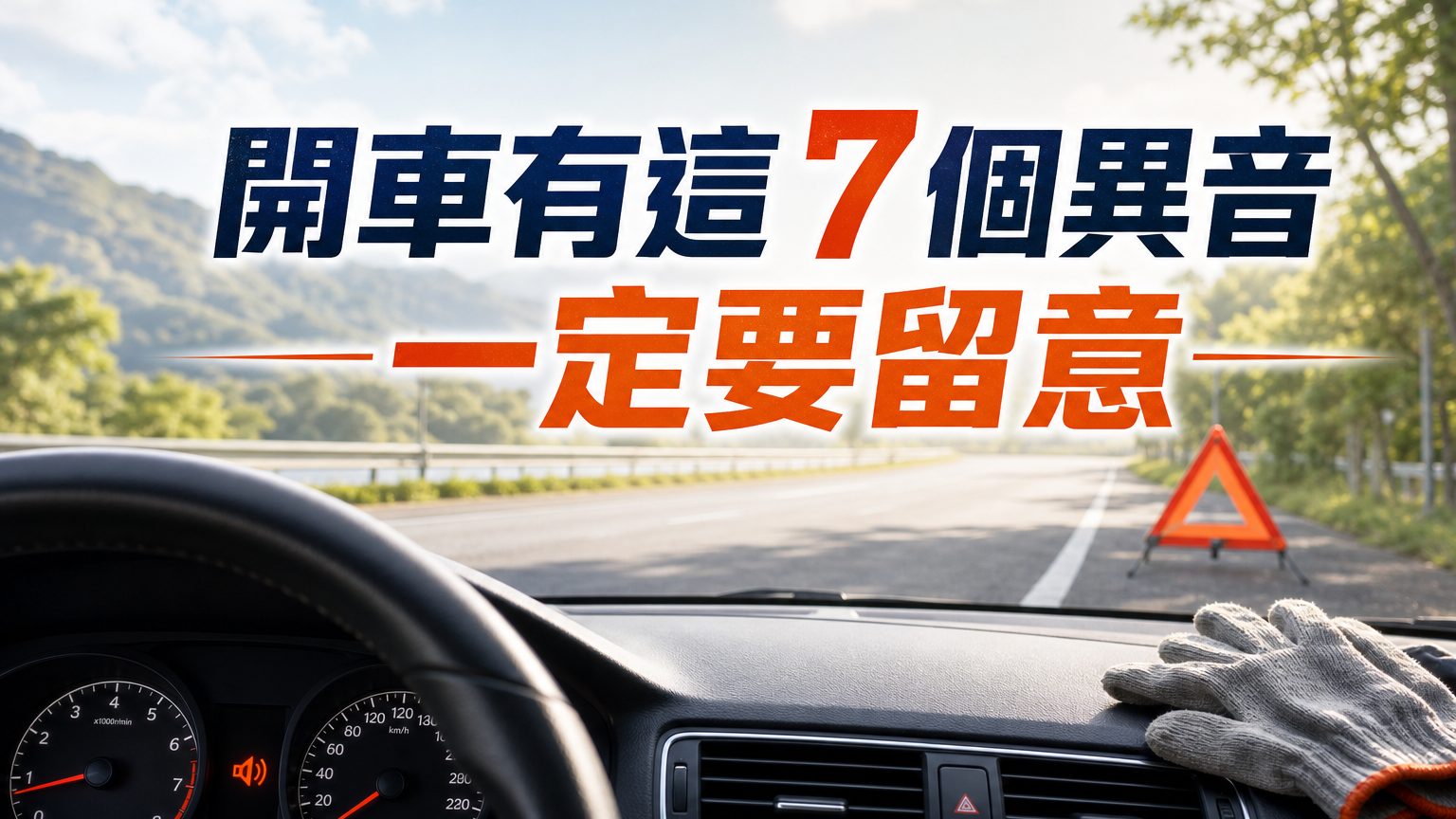 開車有這 7 個異音，很危險你一定要留意！不可以當沒聽見，最好趕快停車檢查…