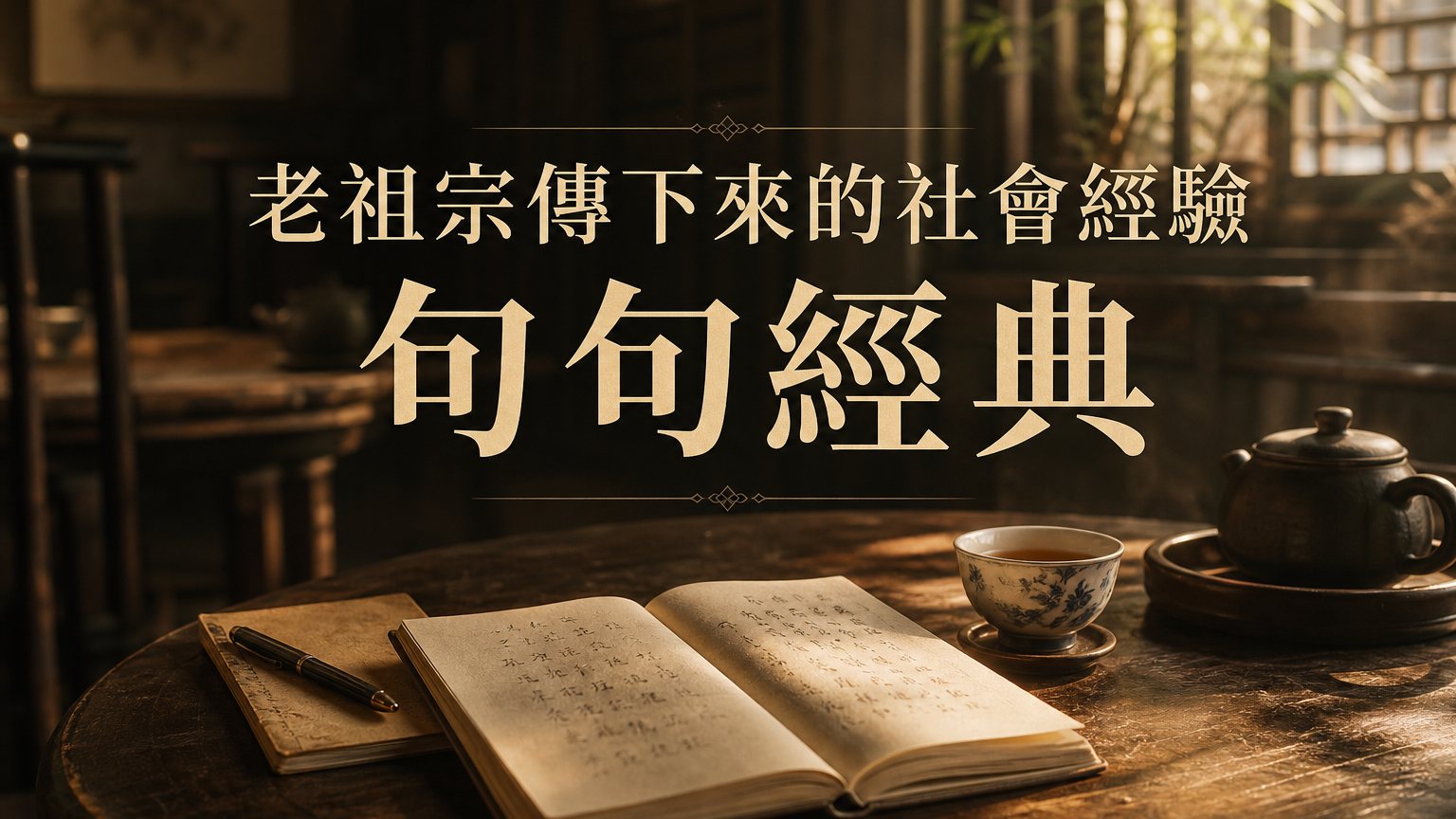 句句經典！老祖宗傳下來的社會經驗，仔細看看真的很有道理…