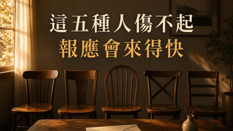 這五種人傷不起！傷害了他們，報應會來得快