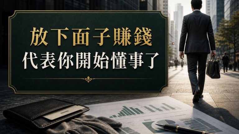 李嘉誠：當你放下面子賺錢，代表你懂事了；當你用錢賺回面子，證明你成功了！