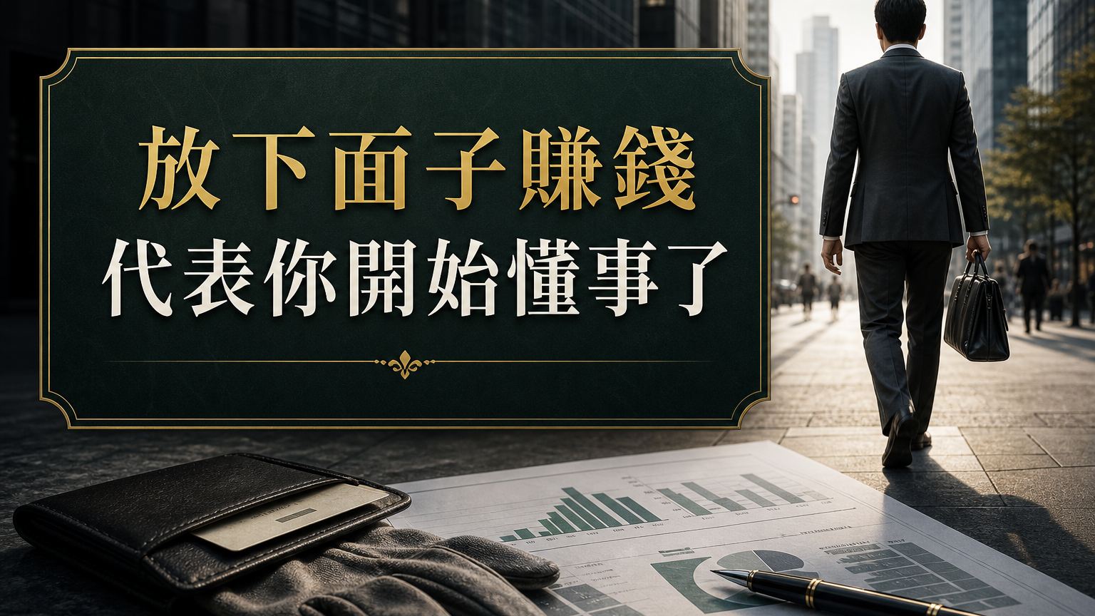 李嘉誠：當你放下面子賺錢，代表你懂事了；當你用錢賺回面子，證明你成功了！