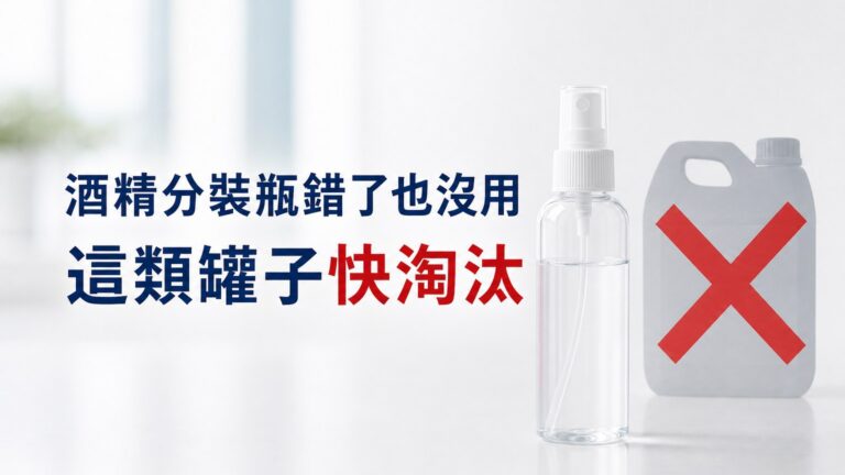搶到酒精，「分裝瓶」錯了也沒用！檢查你的酒精瓶，用到這類罐子 快淘汰吧