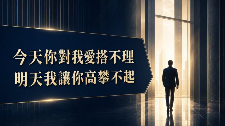 馬雲：今天你對我愛搭不理，明天我讓你高攀不起！