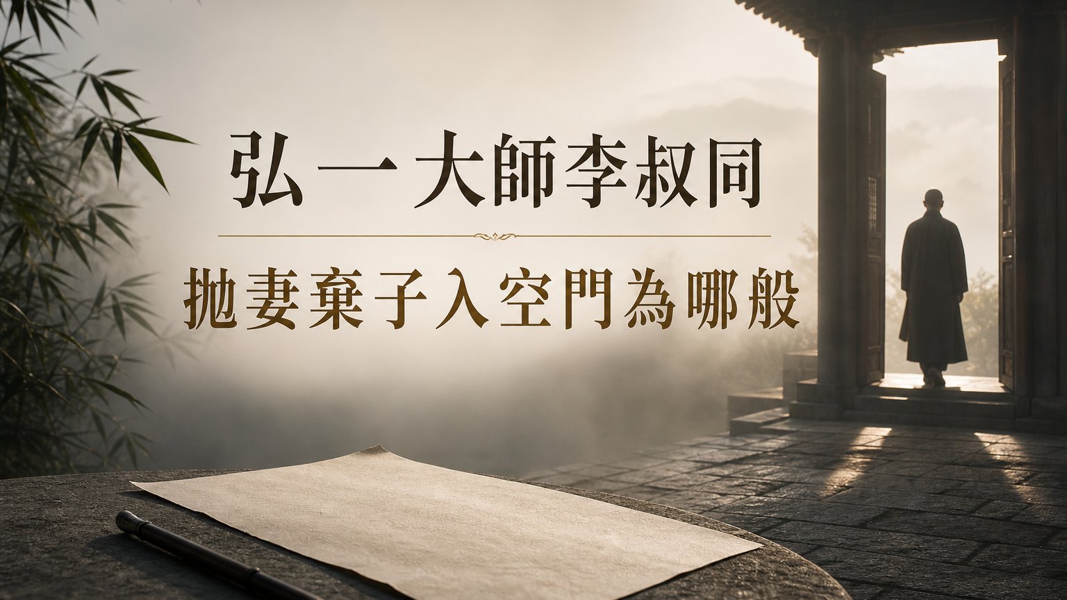 弘一大師李叔同：拋妻棄子入空門，如此絕情為哪般…看完這封信我才明白！