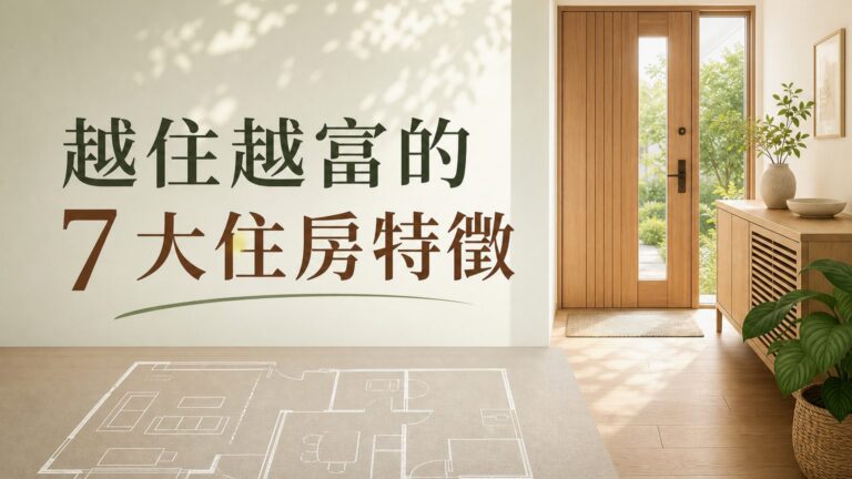 解密：「越住越富」的７大住房特徵！快來看看，你家中了幾項？