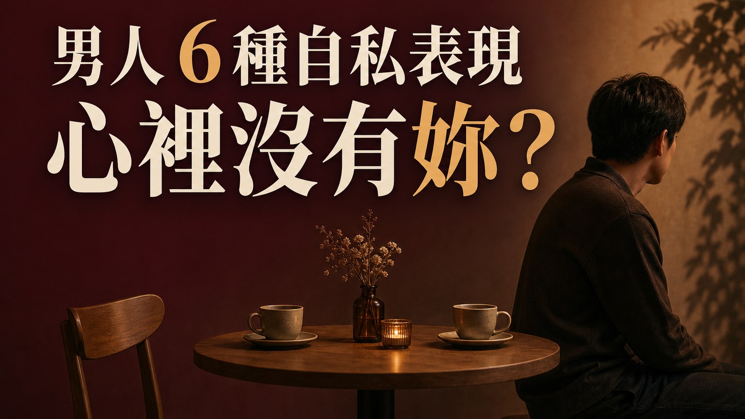 女人啊…當男人出現 這6種自私表現，表示他的心裡根本沒有妳！！