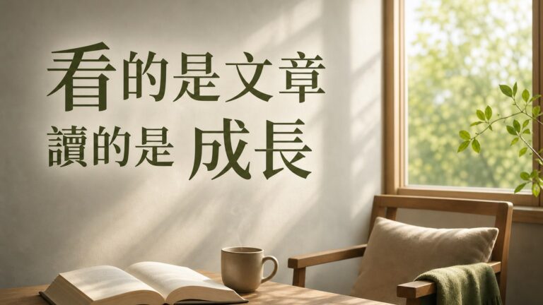 看的是文章，讀的卻是成長！ 8篇短文 了解人生大智慧！