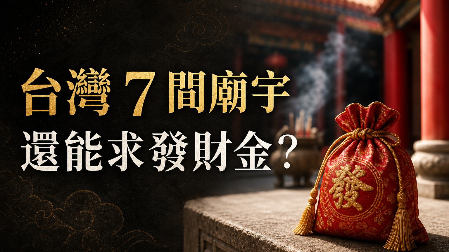 台灣這 ７ 間廟宇，不但靈驗、還能求「發財金」！