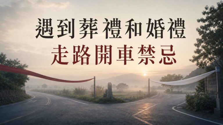 走路或開車時，遇到葬禮和 婚禮的禁忌！一定要看！