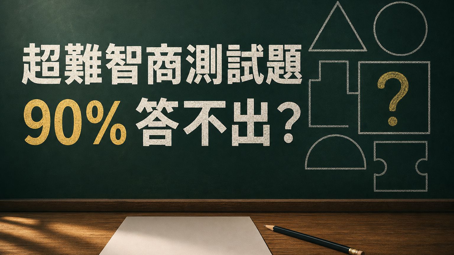 愛因斯坦出的智商測試題，超難！ 有90%的人回答不出, 你有沒有本事破解…