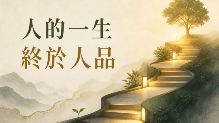 人的一生：始於顏值，敬於才華，合於性格，久於善良，終於「人品」！