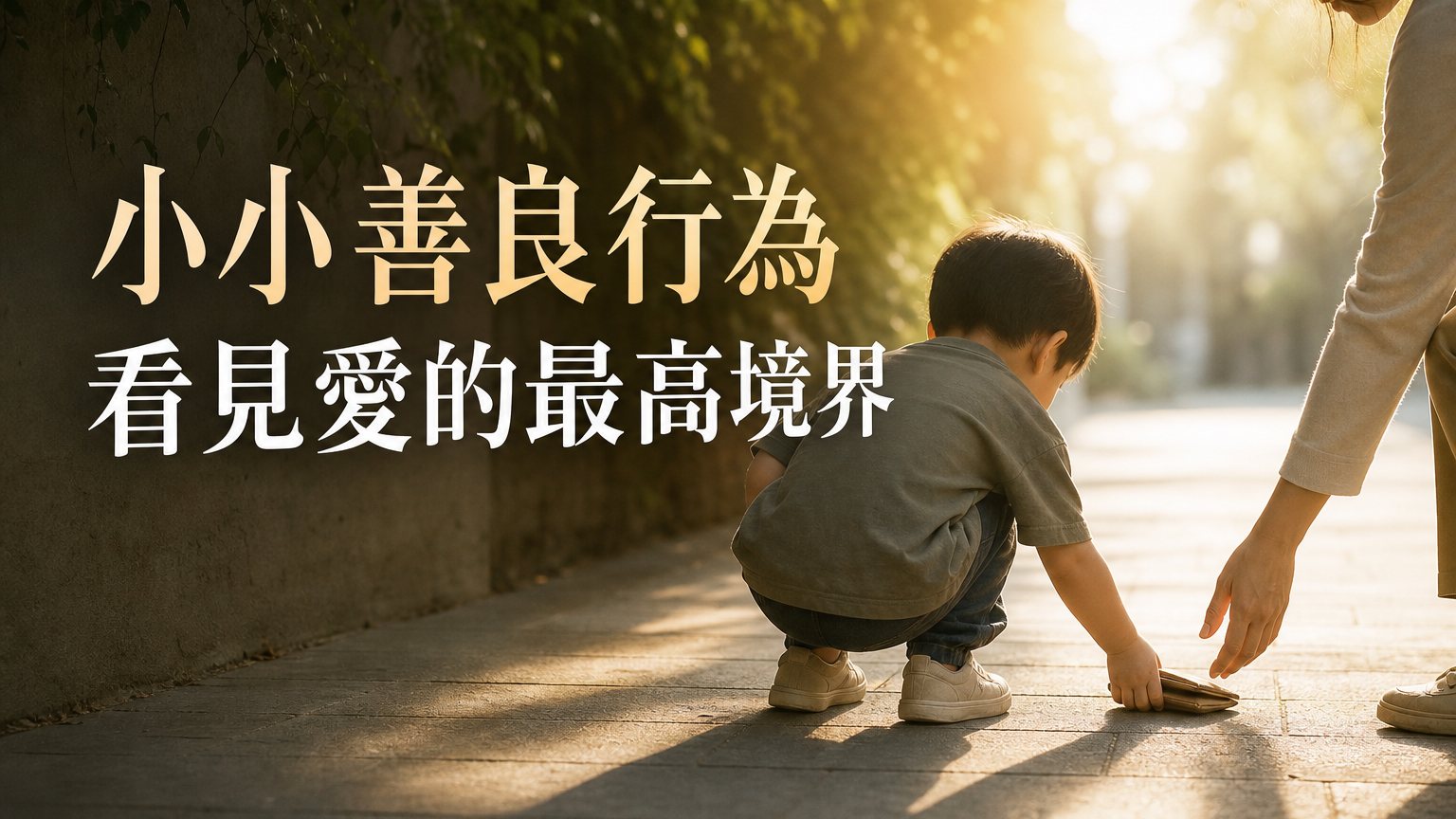 小男孩的小小善良行為，引人深思！愛的最高境界不是「給予」，而是…