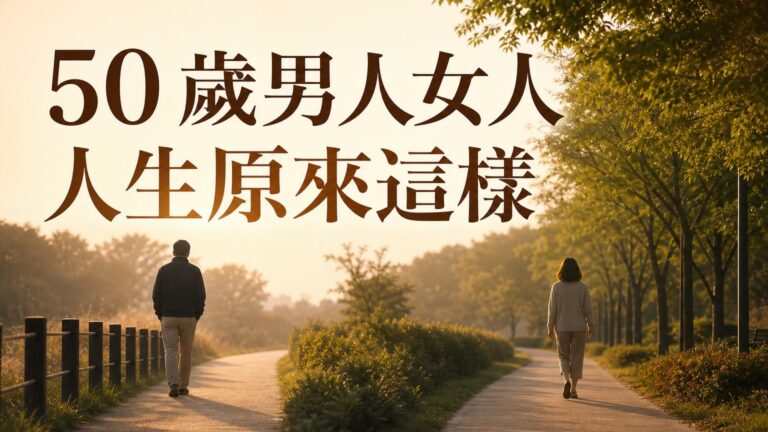 人生不過百年，50歲的男人 與 50歲的女人，原來是「這樣」的… ( 說得太好了！）